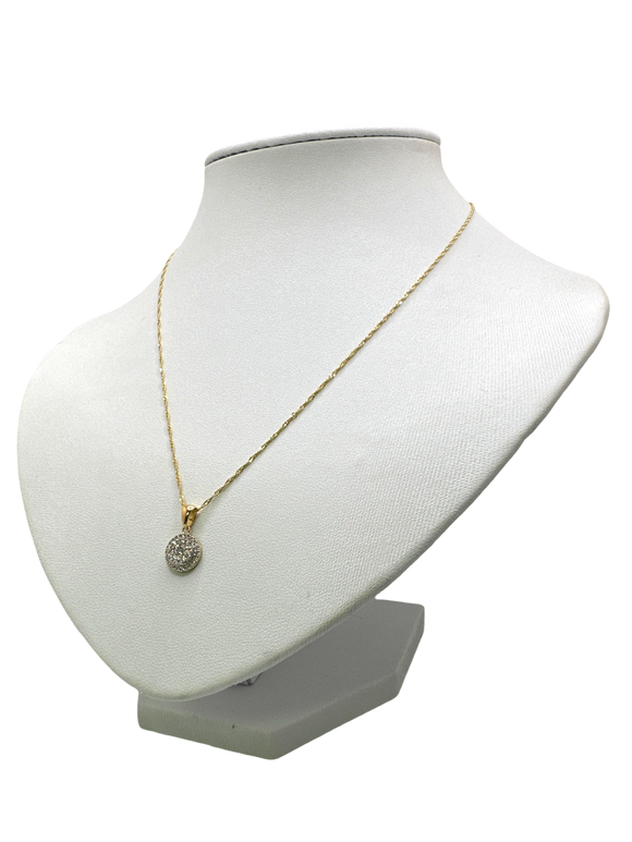 Chaîne Singapour avec pendentif (Diamants)