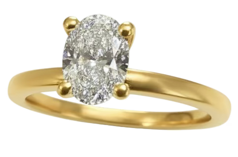 Bague avec un diamant de ,50 carats