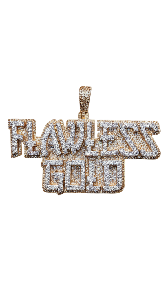 Flawless Gold Pendant (White gold / Diamonds)