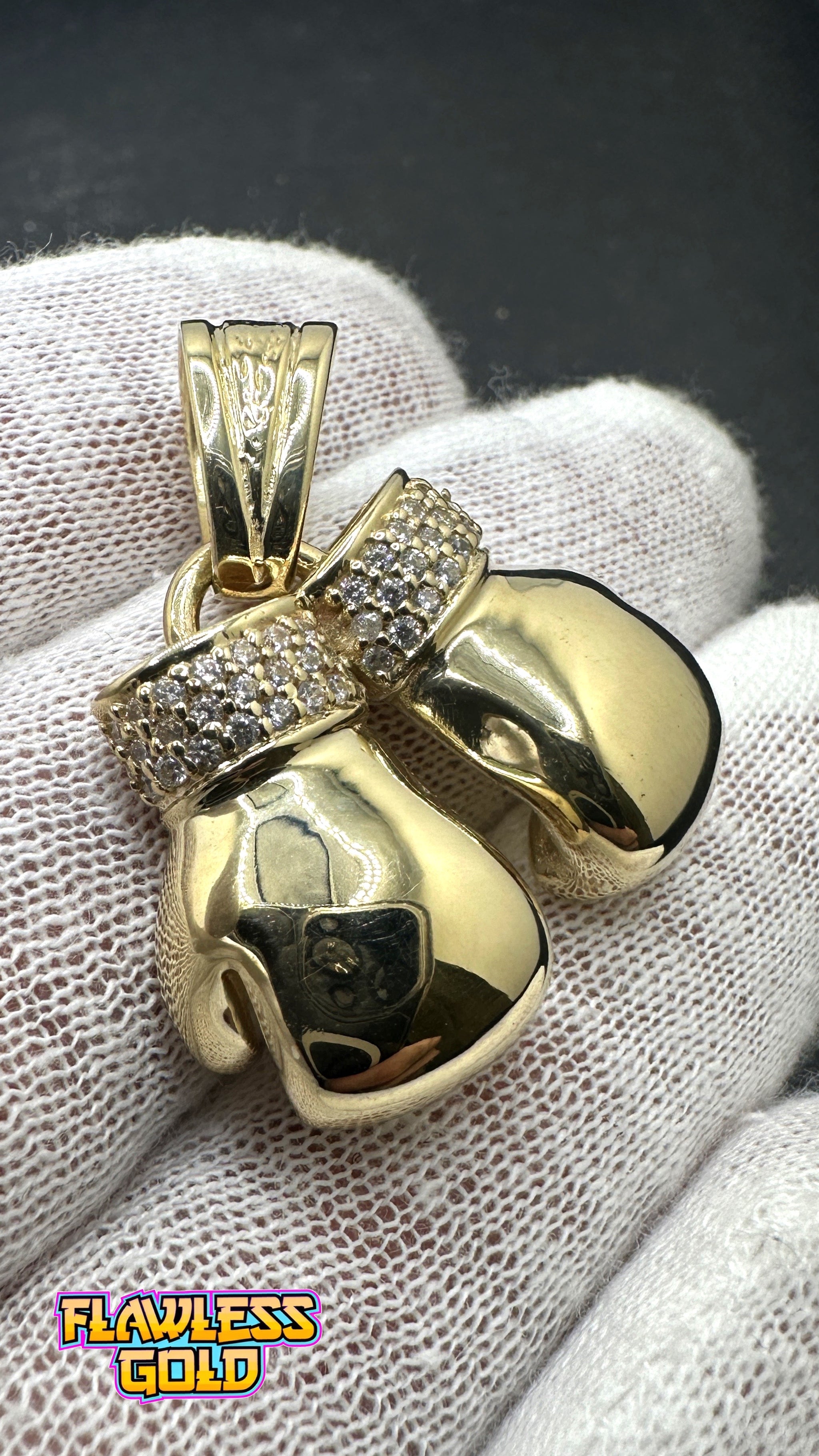 Pendentif Gant De Boxe, Or Jaune 18 Carats – Ny