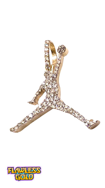 Gold diamond jordans deals